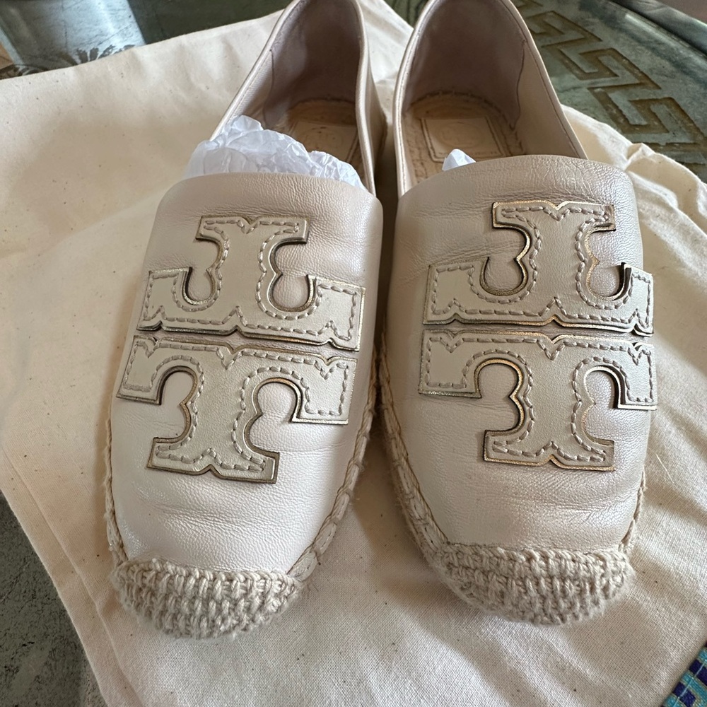 Tory Burch Cream Espadrille